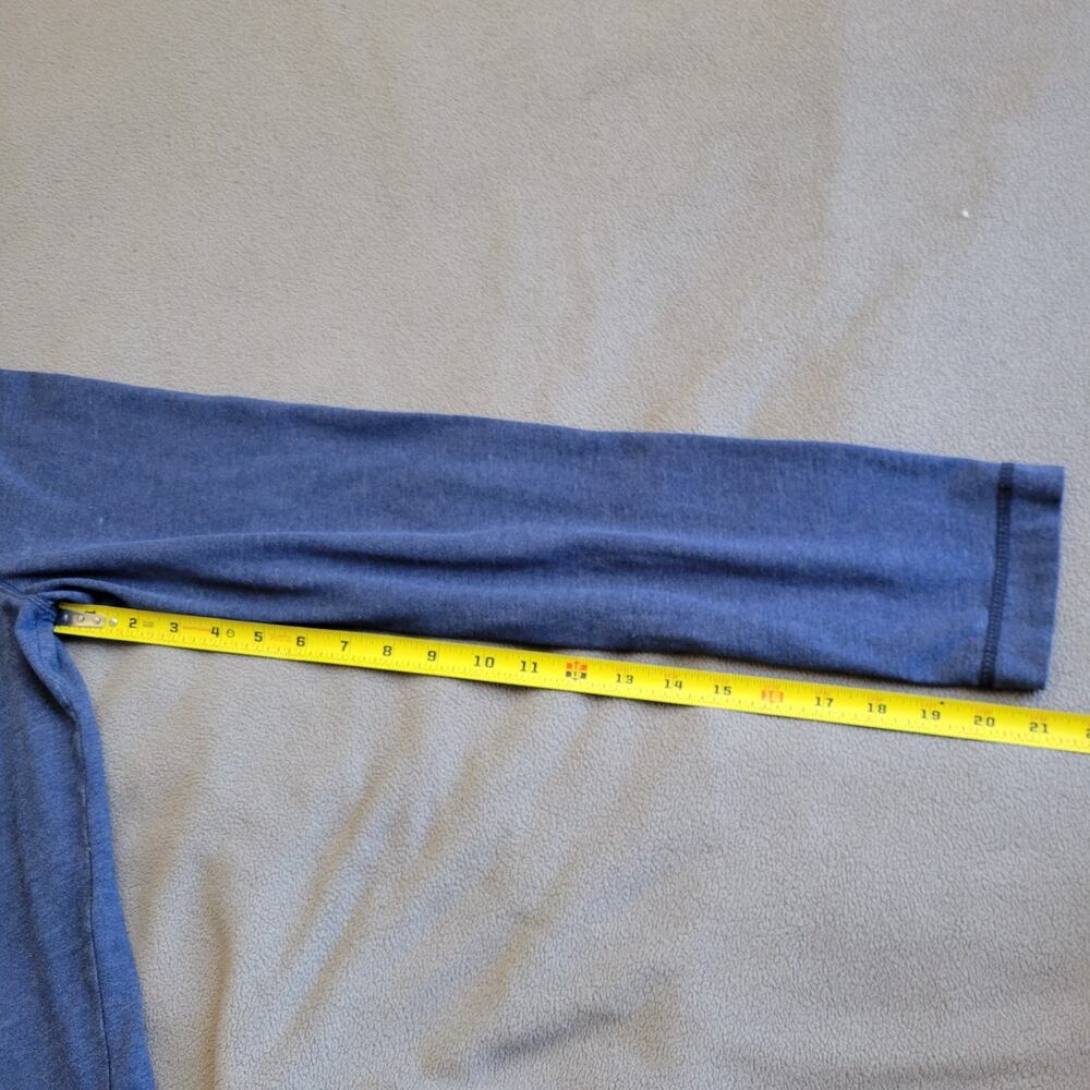 HOLLISTER Sweater Hoodie Womens Large Blue Logo White Drawstrings Lightweight - Picture 6 of 11